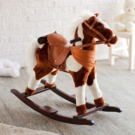 Playful Charm Co. Pinto Rocking Horse