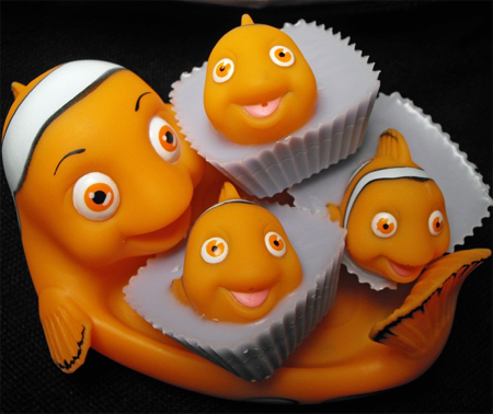 clown fish bath set