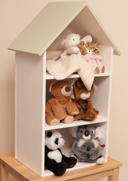 three storied dollhouse shelf