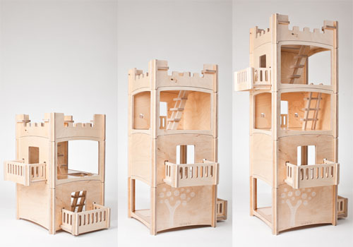 Toideloi StackHouse Modern Modular Wooden Dollhouse