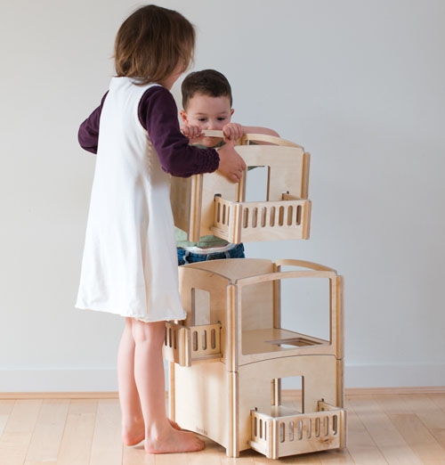 Toideloi StackHouse Modern Modular Wooden Dollhouse