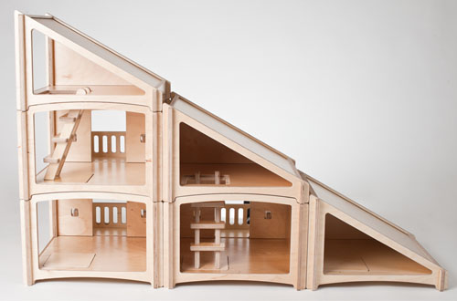Toideloi StackHouse Modern Modular Wooden Dollhouse