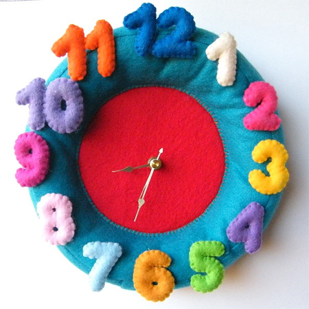 wall felt clock