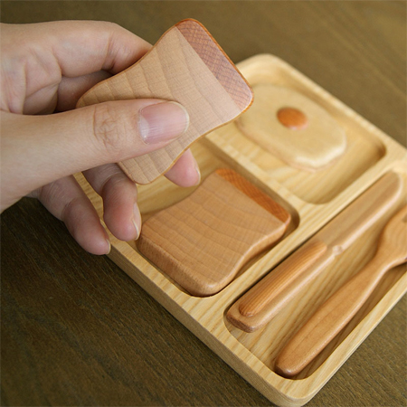 Playful Wooden Toy Breakfast Set for Active Kids
