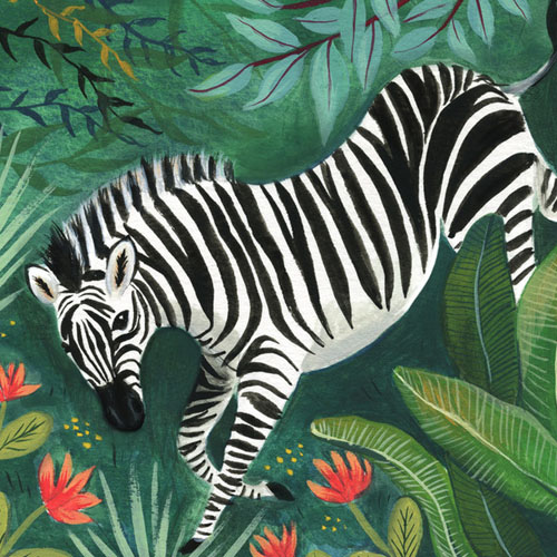 Zebra by Emilie Simpson - Animal Arts for Baby Nursery